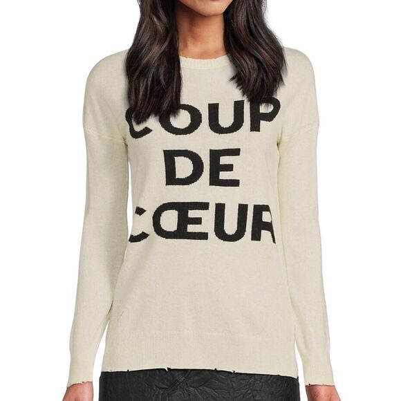 Zadig & Voltaire Gaby Graphic Wool & Cashmere Sweatshirt - Size XS - Retail $498 - Picture 1 of 10